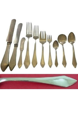 Chatham by Durgin Sterling Silver Flatware Set For 12 Service 132 Pieces Dinner